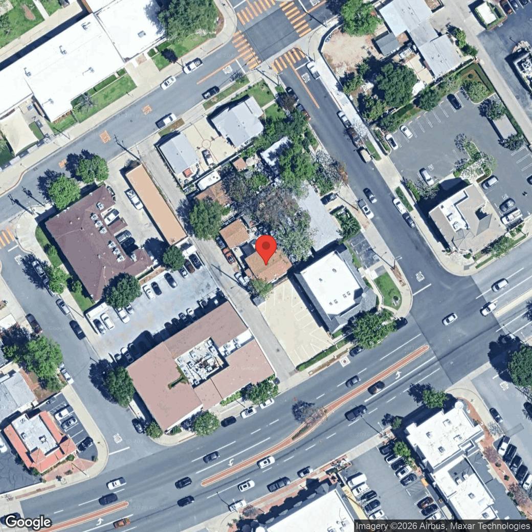 Overhead view of the 24513 Walnut St parcel